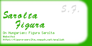 sarolta figura business card